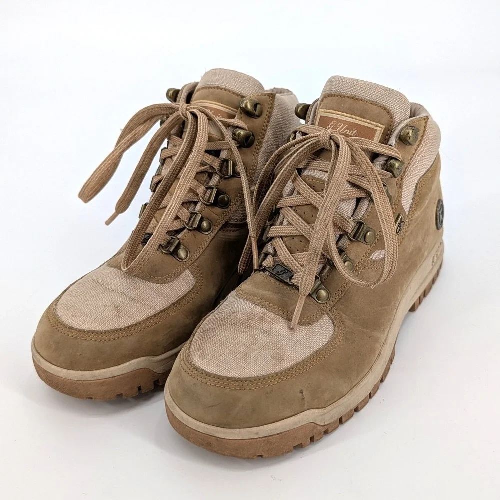 Reebok G-Unit G6‎ Tan Wheat Mid Top Boots Womens Size 6.5 RB 406 FLU 50 Cent